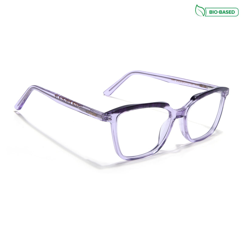 Voyage Glaze Purple Wayfarer Eyeglasses for Men & Women (FPK26009FMG8120)