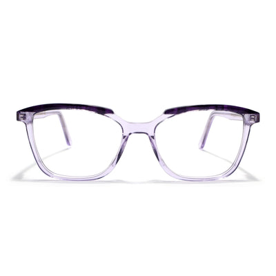 Voyage Glaze Purple Wayfarer Eyeglasses for Men & Women (FPK26009FMG8120)