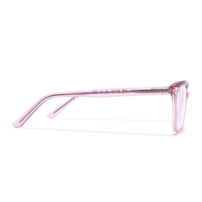 Voyage Glaze Pink Wayfarer Eyeglasses for Men & Women (FPK26009FMG8121)