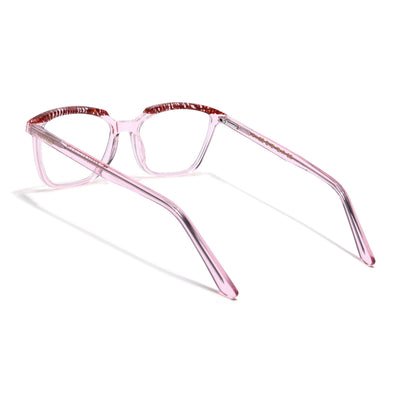 Voyage Glaze Pink Wayfarer Eyeglasses for Men & Women (FPK26009FMG8121)