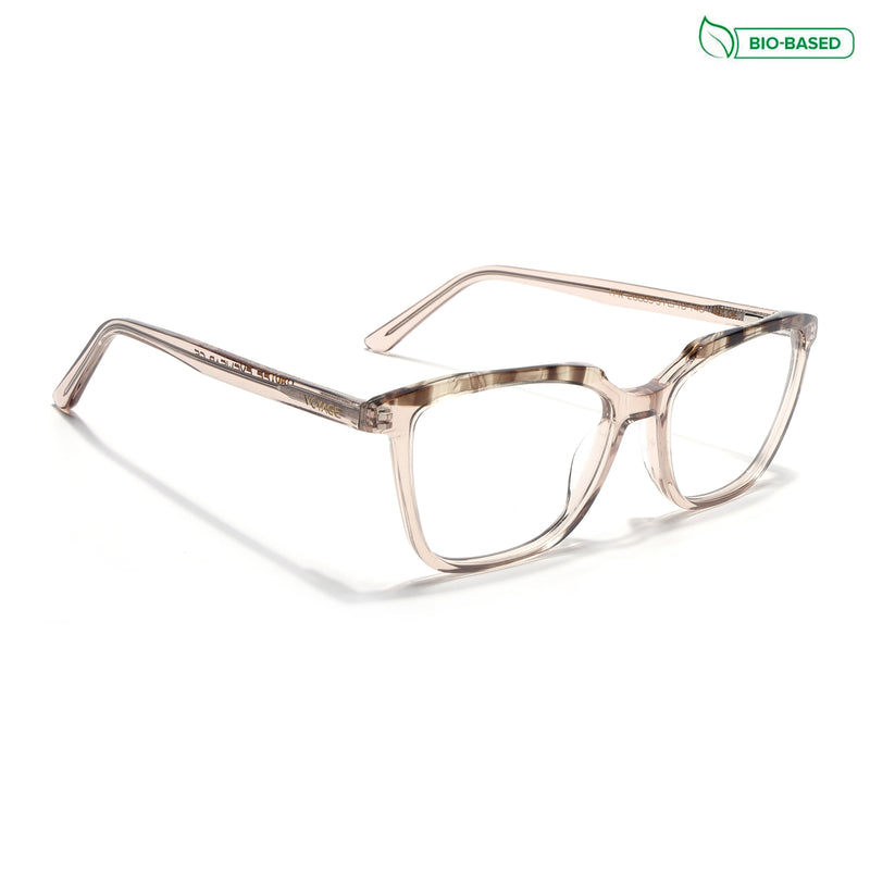 Voyage Glaze Brown Wayfarer Eyeglasses for Men & Women (FPK26009FMG8122)