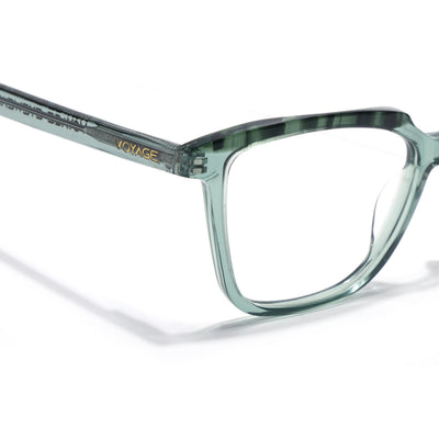 Voyage Glaze Green Wayfarer Eyeglasses for Men & Women (FPK26009FMG8123)