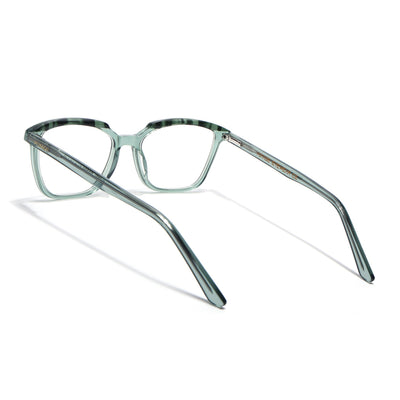 Voyage Glaze Green Wayfarer Eyeglasses for Men & Women (FPK26009FMG8123)