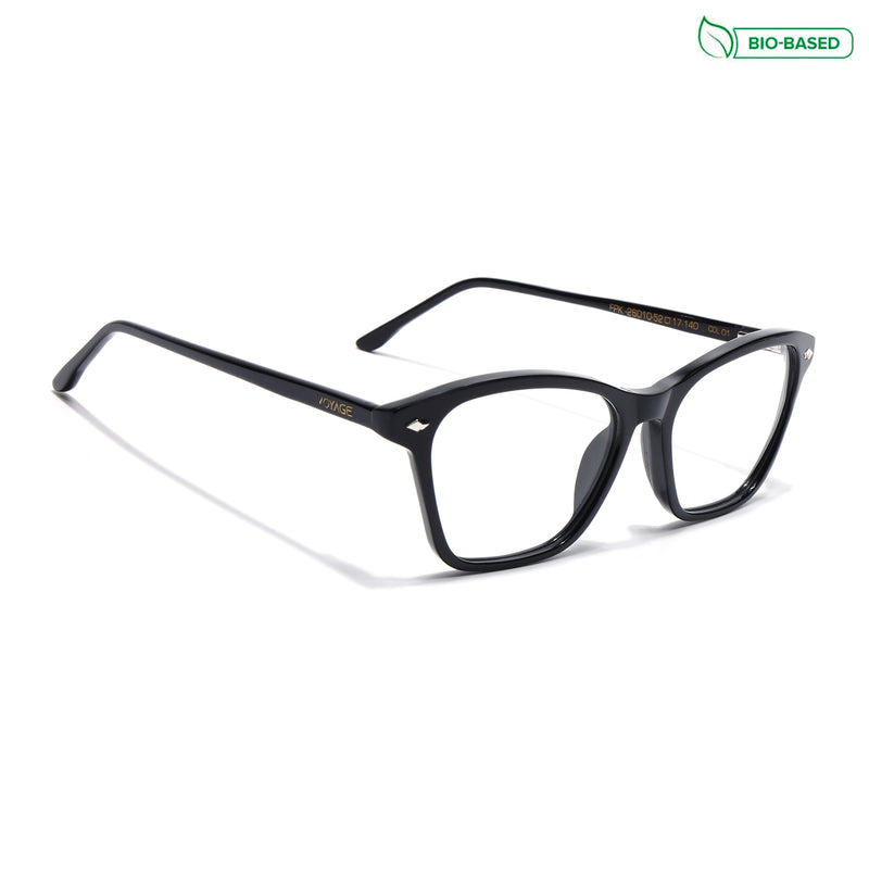 Voyage Glaze Black Cateye Eyeglasses for Women (FPK26010FMG8134)