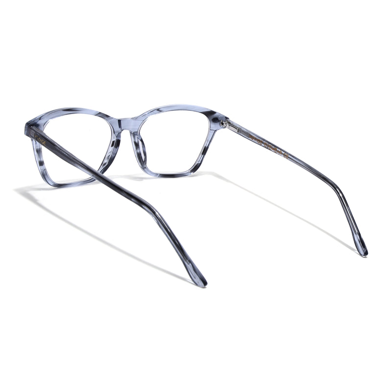 Voyage Glaze Blue Cateye Eyeglasses for Women (FPK26010FMG8135)
