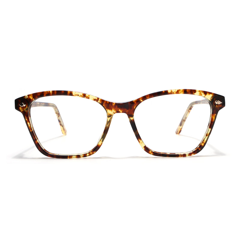 Voyage Glaze Demi Brown Cateye Eyeglasses for Women (FPK26010FMG8137)