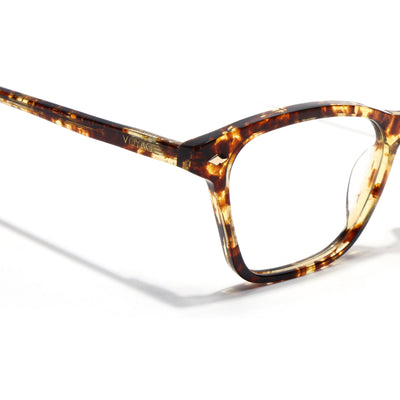 Voyage Glaze Demi Brown Cateye Eyeglasses for Women (FPK26010FMG8137)