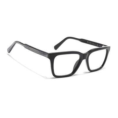 Voyage Glaze Black Wayfarer Acetate Eyeglasses for Men & Women (FPK26011FMG8690)