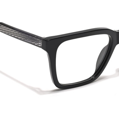 Voyage Glaze Black Wayfarer Acetate Eyeglasses for Men & Women (FPK26011FMG8690)