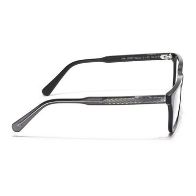 Voyage Glaze Black Wayfarer Acetate Eyeglasses for Men & Women (FPK26011FMG8690)