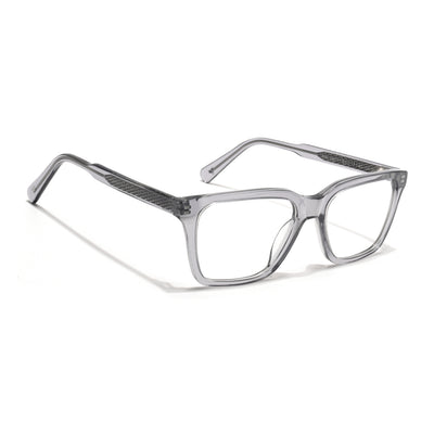 Voyage Glaze Grey Wayfarer Acetate Eyeglasses for Men & Women (FPK26011FMG8691)