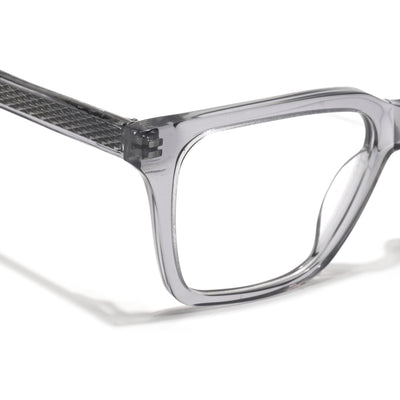 Voyage Glaze Grey Wayfarer Acetate Eyeglasses for Men & Women (FPK26011FMG8691)