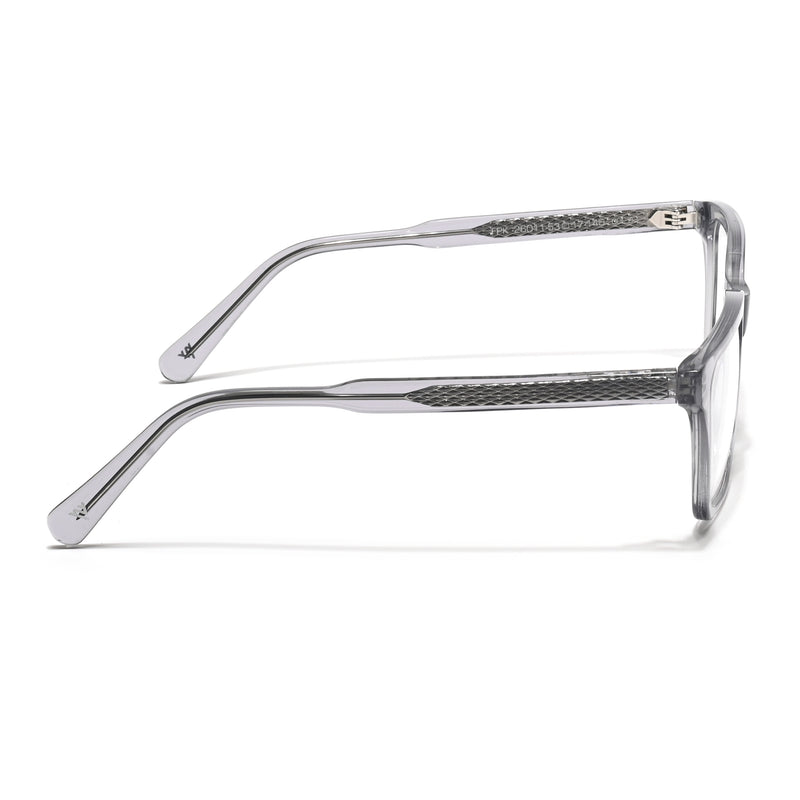 Voyage Glaze Grey Wayfarer Acetate Eyeglasses for Men & Women (FPK26011FMG8691)