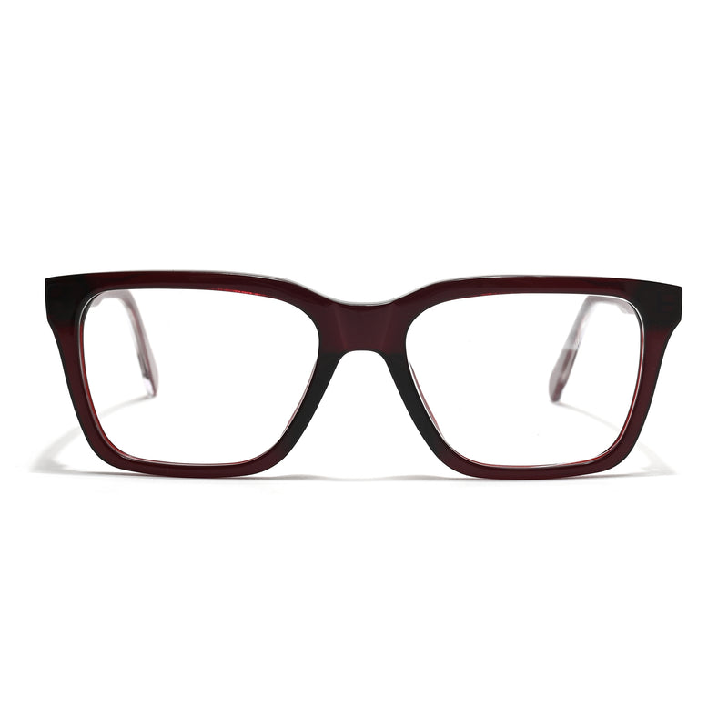 Voyage Glaze Wine Wayfarer Acetate Eyeglasses for Men & Women (FPK26011FMG8692)