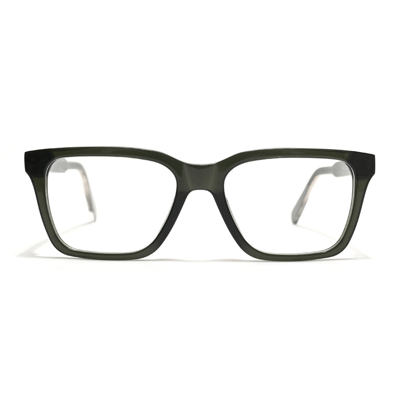 Voyage Glaze Green Wayfarer Acetate Eyeglasses for Men & Women (FPK26011FMG8693)