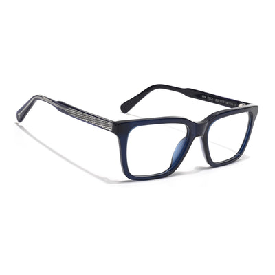 Voyage Glaze Blue Wayfarer Acetate Eyeglasses for Men & Women (FPK26011FMG8694)
