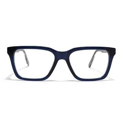 Voyage Glaze Blue Wayfarer Acetate Eyeglasses for Men & Women (FPK26011FMG8694)
