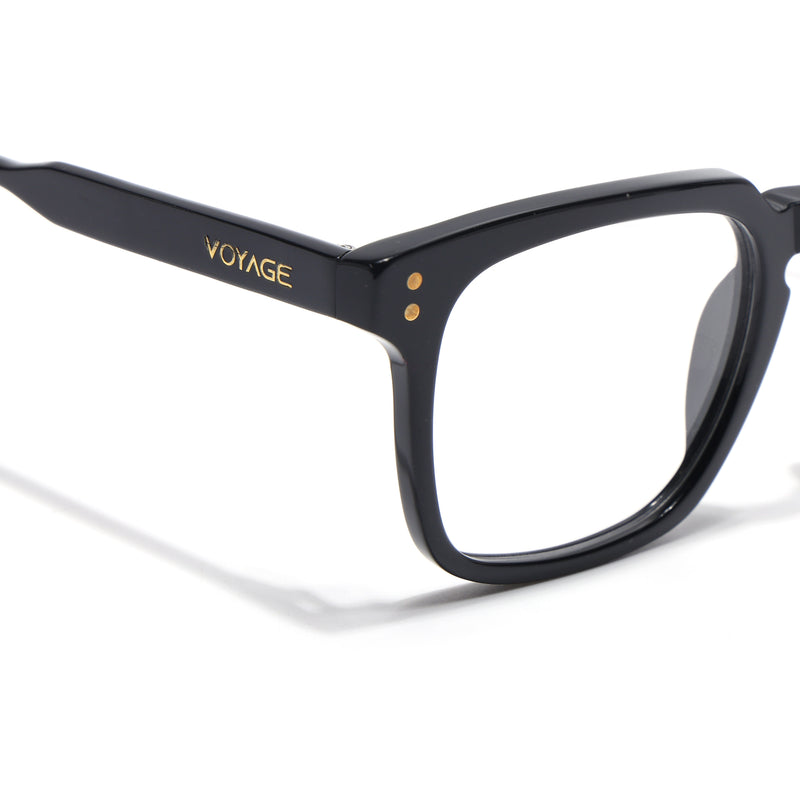 Voyage Glaze Black Wayfarer Acetate Eyeglasses for Men & Women (FPK26012FMG8670)