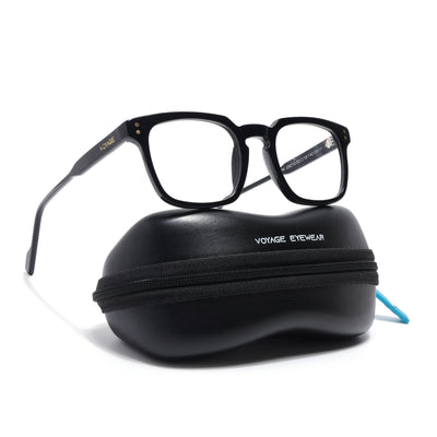 Voyage Glaze Black Wayfarer Acetate Eyeglasses for Men & Women (FPK26012FMG8670)