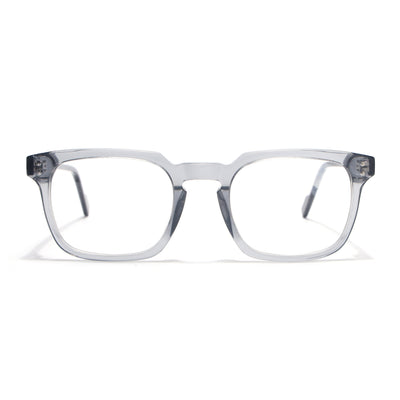 Voyage Glaze Grey Wayfarer Acetate Eyeglasses for Men & Women (FPK26012FMG8671)