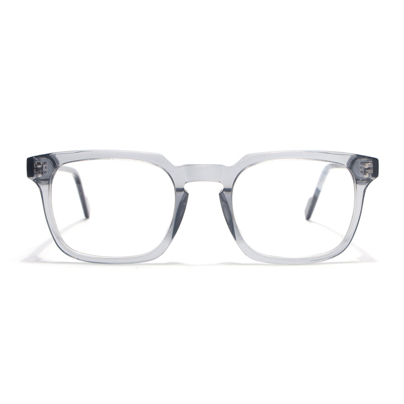 Voyage Glaze Grey Wayfarer Acetate Eyeglasses for Men & Women (FPK26012FMG8671)