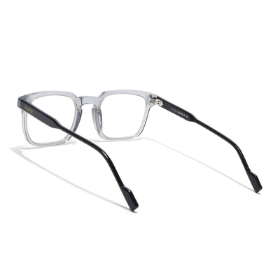 Voyage Glaze Grey Wayfarer Acetate Eyeglasses for Men & Women (FPK26012FMG8671)