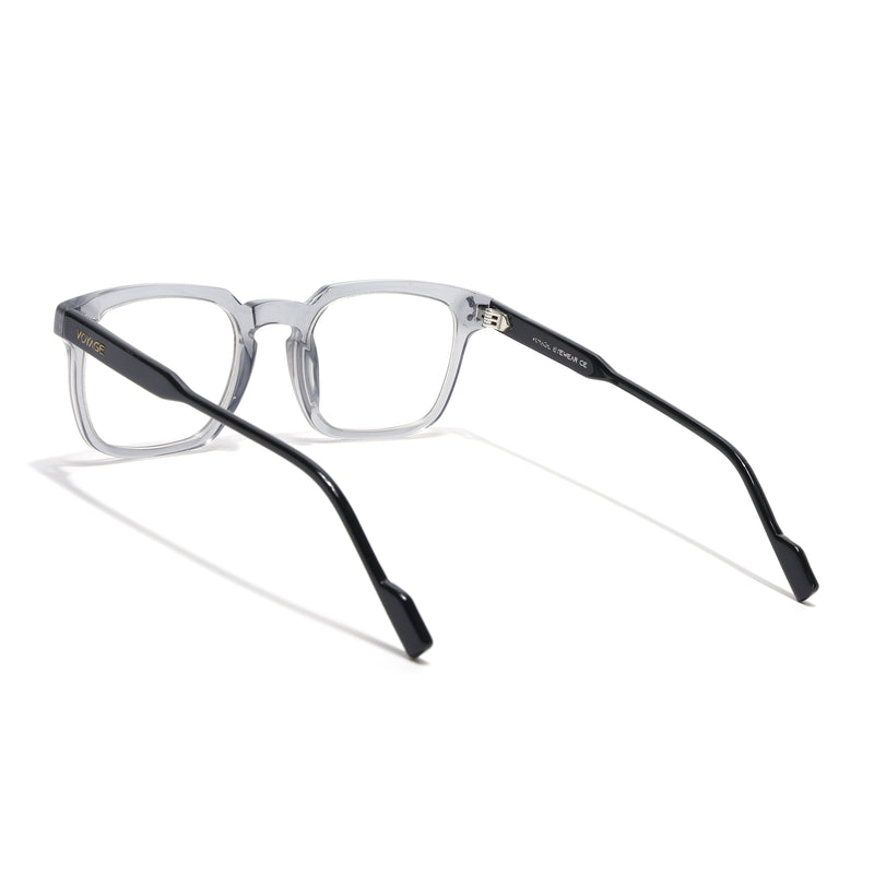Voyage Glaze Grey Wayfarer Acetate Eyeglasses for Men & Women (FPK26012FMG8671)
