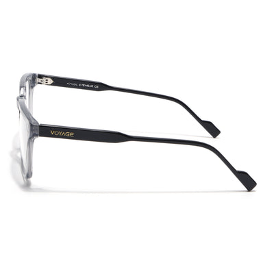Voyage Glaze Grey Wayfarer Acetate Eyeglasses for Men & Women (FPK26012FMG8671)