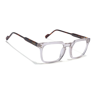 Voyage Glaze Transparent Wayfarer Acetate Eyeglasses for Men & Women (FPK26012FMG8672)