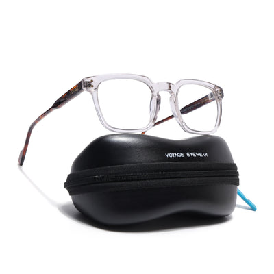 Voyage Glaze Transparent Wayfarer Acetate Eyeglasses for Men & Women (FPK26012FMG8672)
