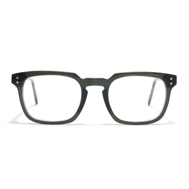 Voyage Glaze Green Wayfarer Acetate Eyeglasses for Men & Women (FPK26012FMG8673)
