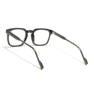 Voyage Glaze Green Wayfarer Acetate Eyeglasses for Men & Women (FPK26012FMG8673)