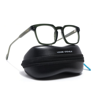 Voyage Glaze Green Wayfarer Acetate Eyeglasses for Men & Women (FPK26012FMG8673)