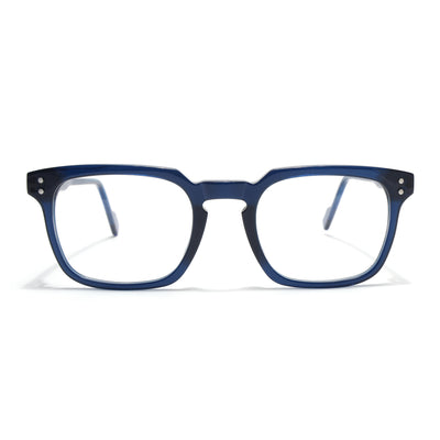 Voyage Glaze Blue Wayfarer Acetate Eyeglasses for Men & Women (FPK26012FMG8674)