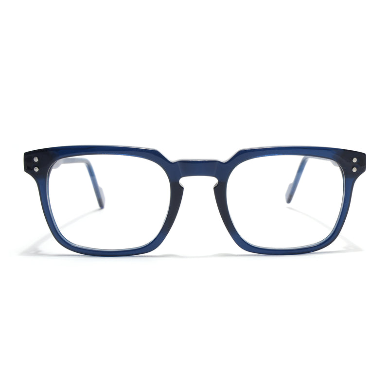 Voyage Glaze Blue Wayfarer Acetate Eyeglasses for Men & Women (FPK26012FMG8674)