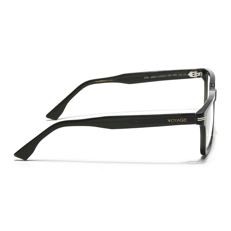 Voyage Glaze Green Rectangle Acetate Eyeglasses for Men & Women (FPK26013FMG8638)