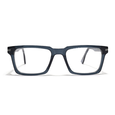 Voyage Glaze Sea Green Rectangle Acetate Eyeglasses for Men & Women (FPK26013FMG8639)