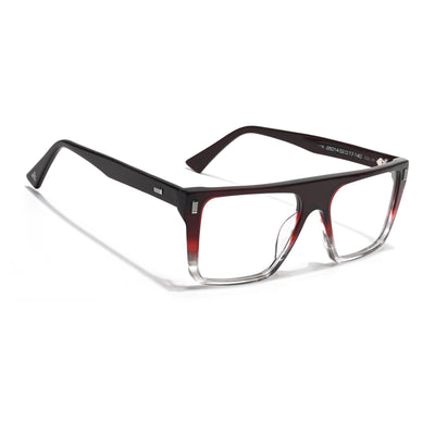 Voyage Glaze Wine Wayfarer Acetate Eyeglasses for Men & Women (FPK26014FMG8647)