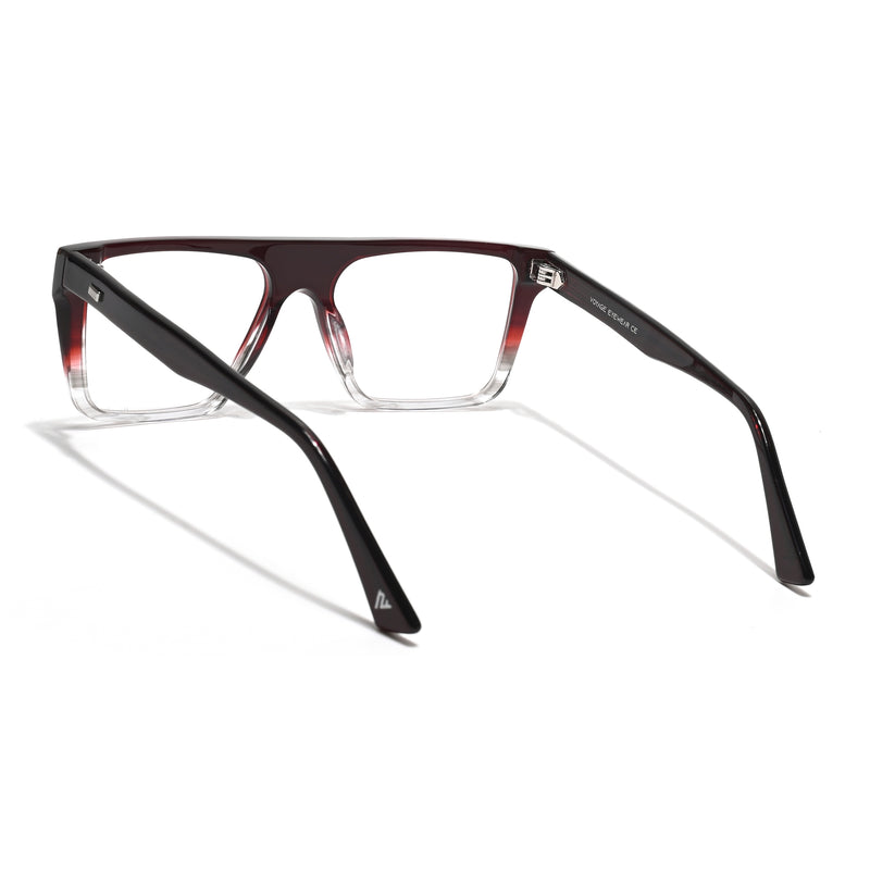 Voyage Glaze Wine Wayfarer Acetate Eyeglasses for Men & Women (FPK26014FMG8647)