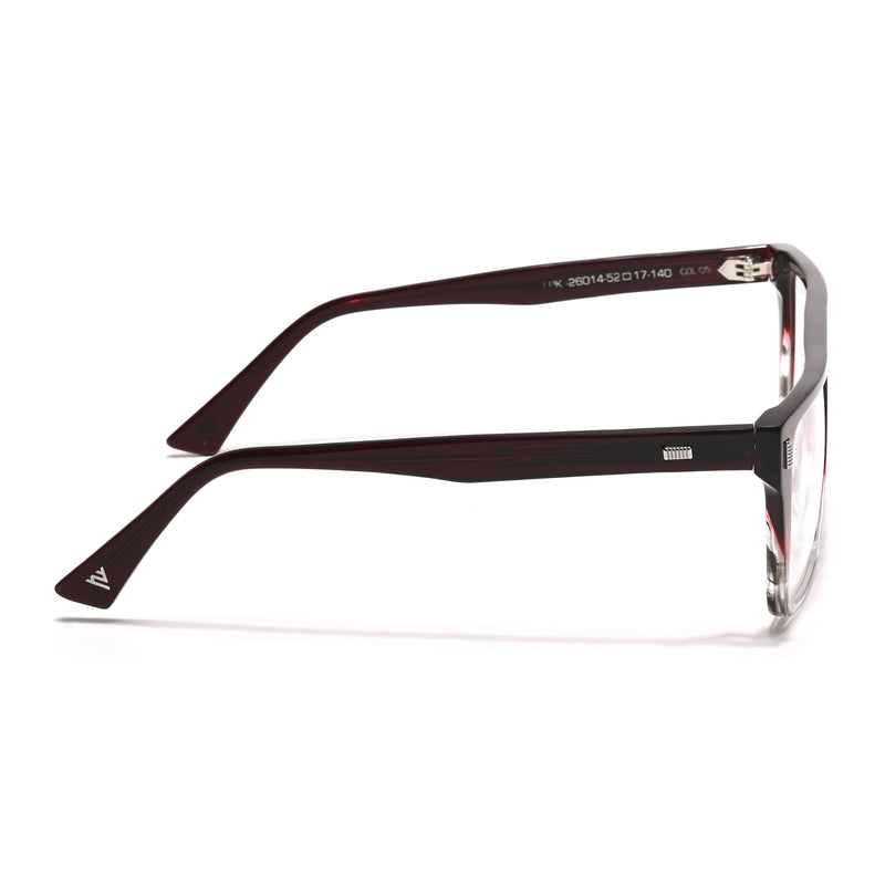 Voyage Glaze Wine Wayfarer Acetate Eyeglasses for Men & Women (FPK26014FMG8647)