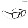 Voyage Glaze Black Rectangle Eyeglasses for Men & Women (FPK26016FMG8094)