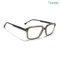 Voyage Glaze Olive Rectangle Eyeglasses for Men & Women (FPK26016FMG8095)