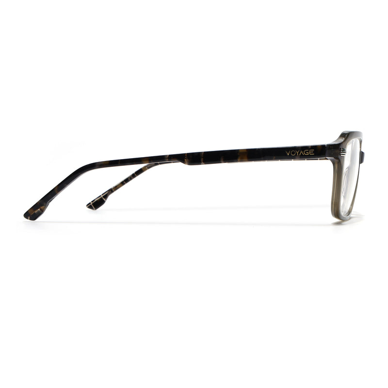 Voyage Glaze Olive Rectangle Eyeglasses for Men & Women (FPK26016FMG8095)