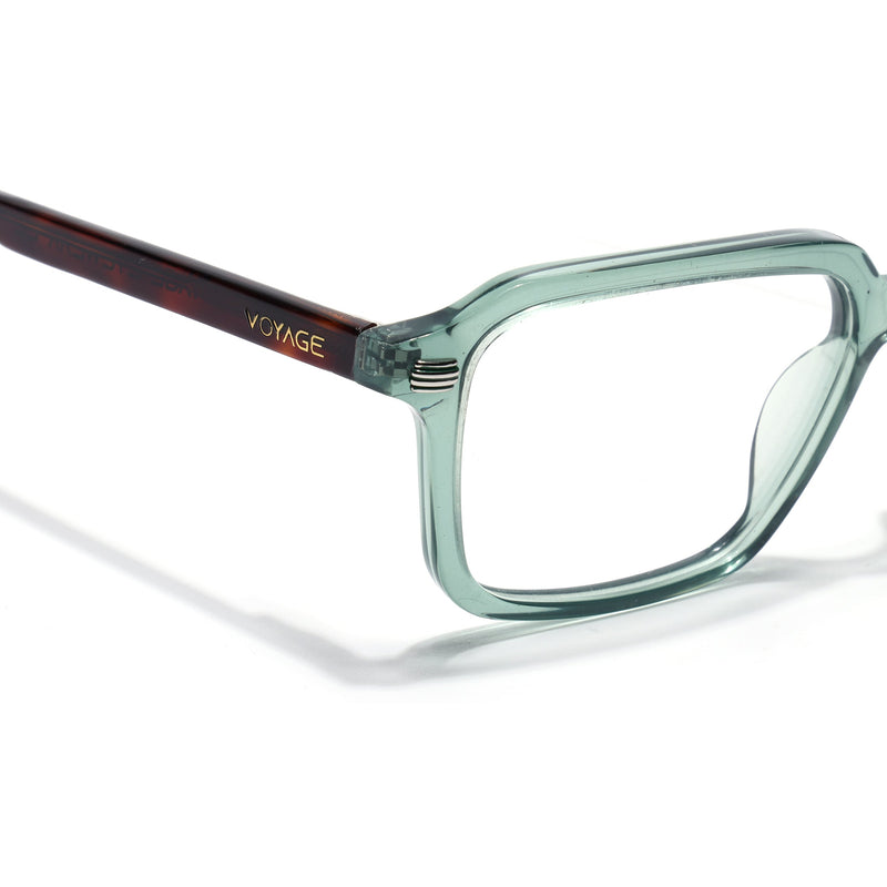 Voyage Glaze Green Rectangle Eyeglasses for Men & Women (FPK26016FMG8098)