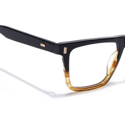 Voyage Glaze Black Wayfarer Eyeglasses for Men & Women (FPK26017FMG8138)