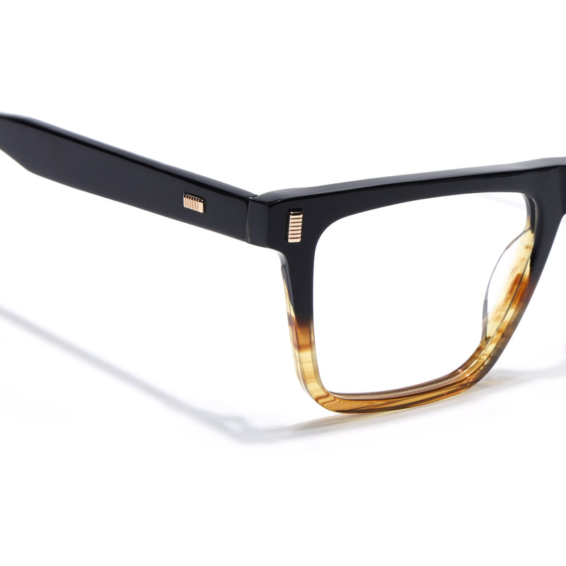 Voyage Glaze Black Wayfarer Eyeglasses for Men & Women (FPK26017FMG8138)