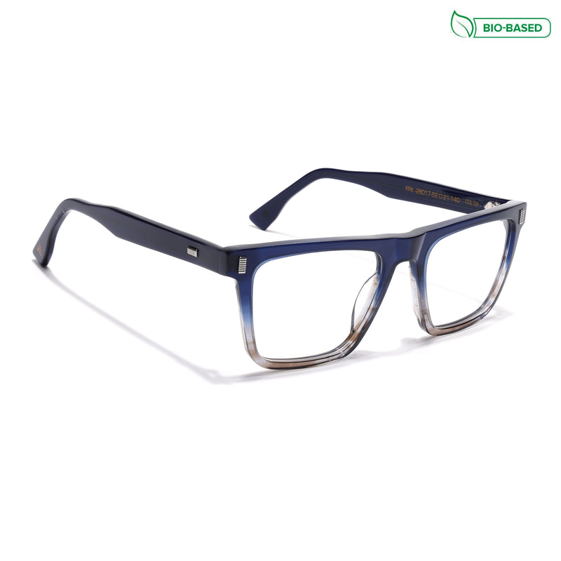 Voyage Glaze Blue Wayfarer Eyeglasses for Men & Women (FPK26017FMG8139)