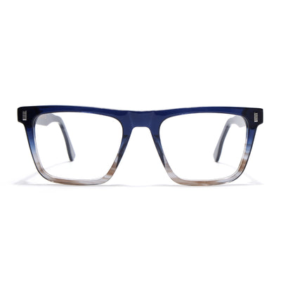 Voyage Glaze Blue Wayfarer Eyeglasses for Men & Women (FPK26017FMG8139)