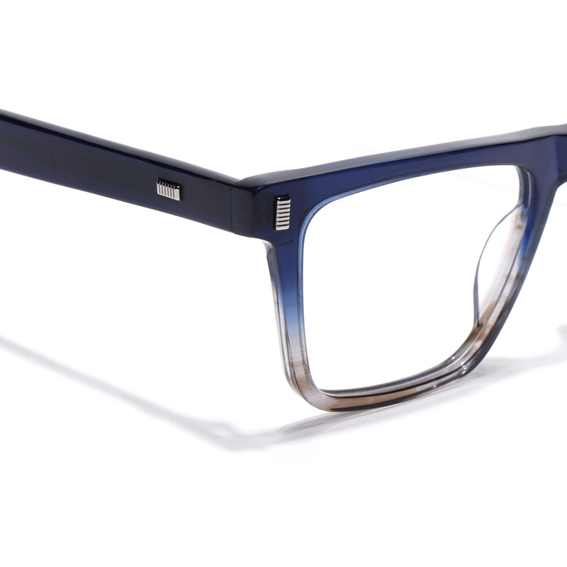 Voyage Glaze Blue Wayfarer Eyeglasses for Men & Women (FPK26017FMG8139)