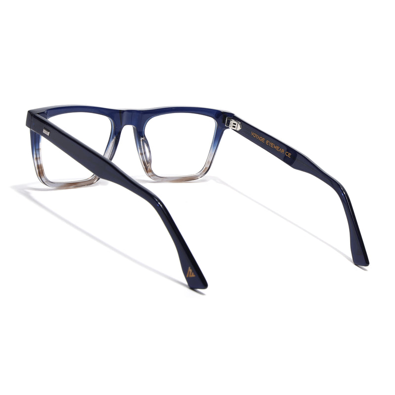 Voyage Glaze Blue Wayfarer Eyeglasses for Men & Women (FPK26017FMG8139)